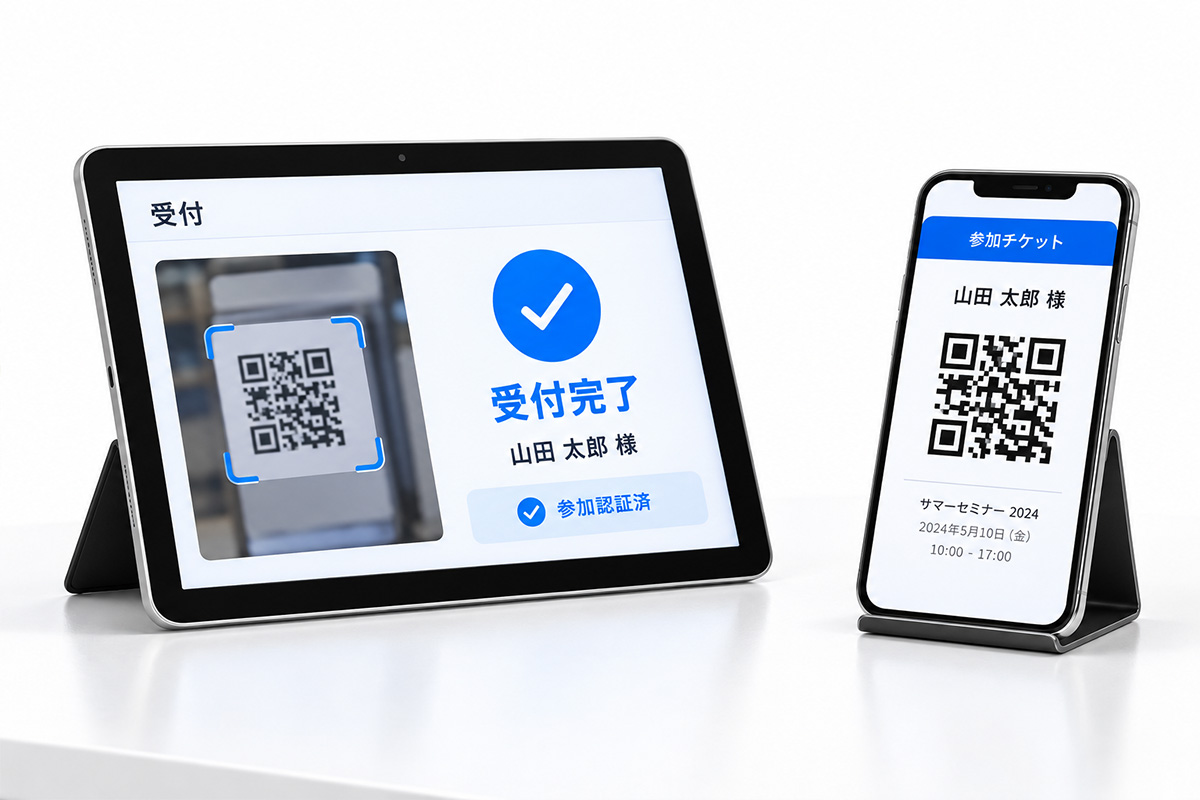 QRコード受付・参加認証